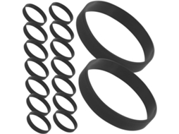 Kallory Conjunto de 50 Pulseiras Elásticas sem Acabamento, Impermeáveis, para Esportes, Eventos e Festas, Unissex