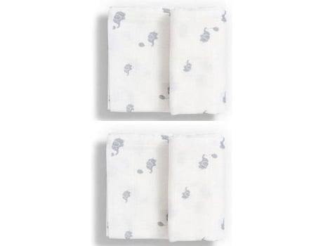 Fraldas de Pano  Pack de 2 Unidades Elefantes (50 x 50 cm)
