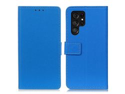 Capa para Samsung Galaxy S22 Ultra (PU - Azul)