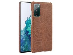 Capa para Samsung Galaxy S20 Fe- S20 Fe 5G (TPU, PU - Castanho)