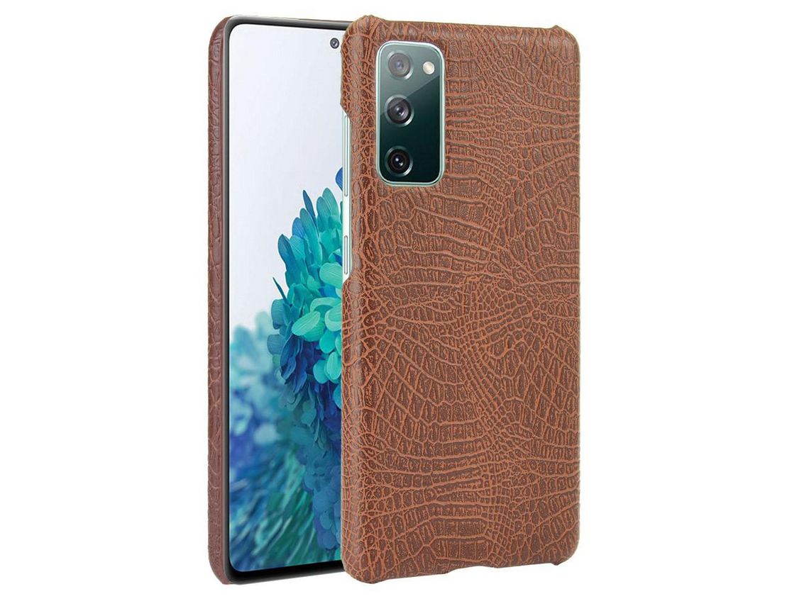 Capa para Samsung Galaxy S20 Fe- S20 Fe 5G (TPU, PU - Castanho)