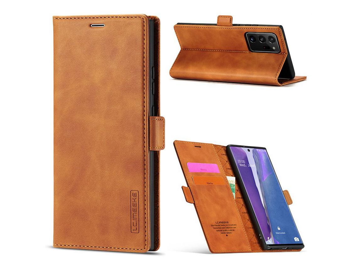 Capa para Samsung Galaxy Note20 Ultra 5G- Note20 Ultra (PU - Castanho)