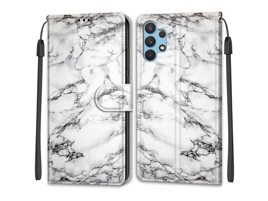 Capa para Samsung Galaxy A32 (PU, TPU - Branco)