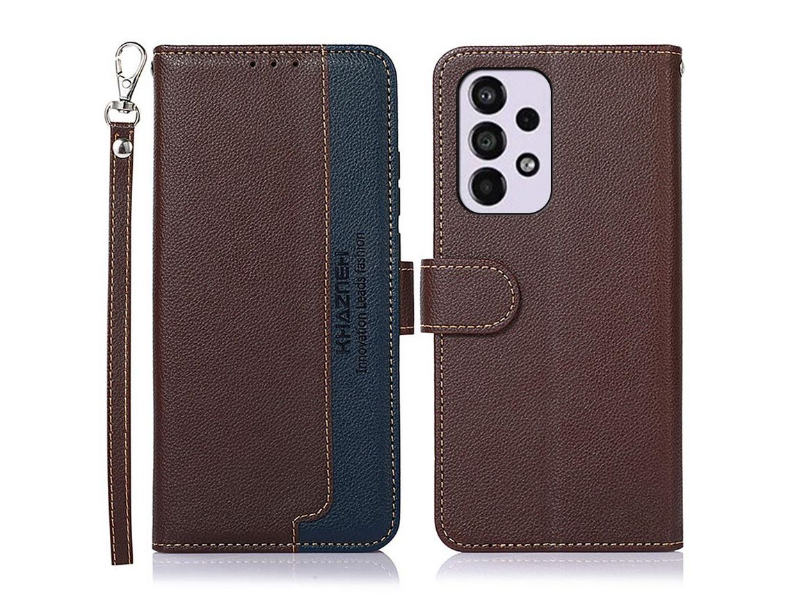 Capa para Samsung Galaxy A33 5G (PU - Castanho)