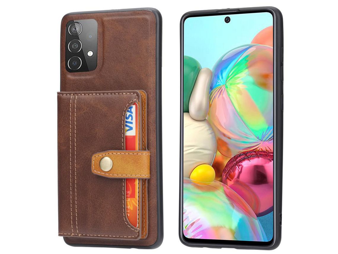 Capa para Samsung Galaxy A33 5G (TPU, PU - Castanho)