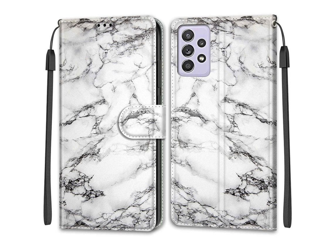 Capa para Samsung Galaxy A72 4G- 5G (PU, TPU - Branco)