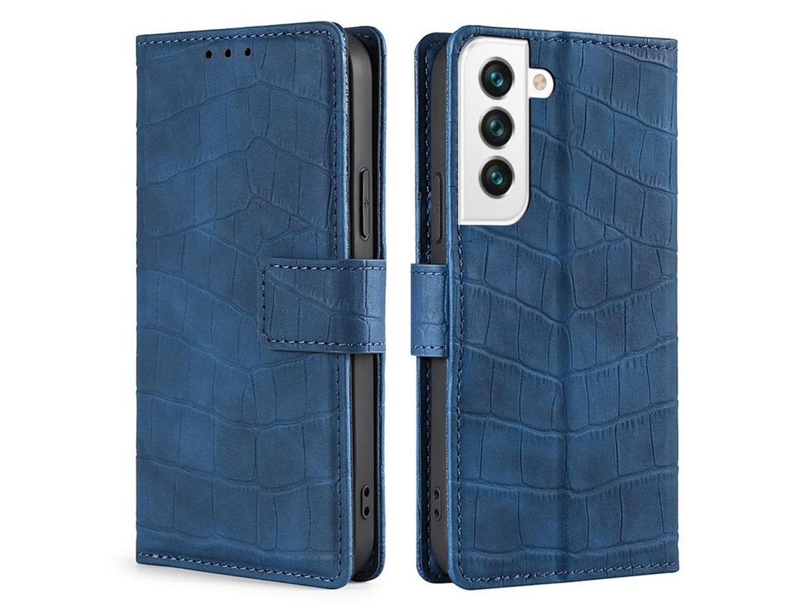 Capa para Samsung Galaxy S22 (PU - Azul)