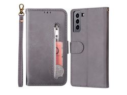 Capa para Samsung Galaxy S22 (Pu - Cinzento)