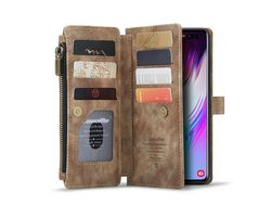Capa para Samsung Galaxy S10 Plus (PU, TPU - Castanho)