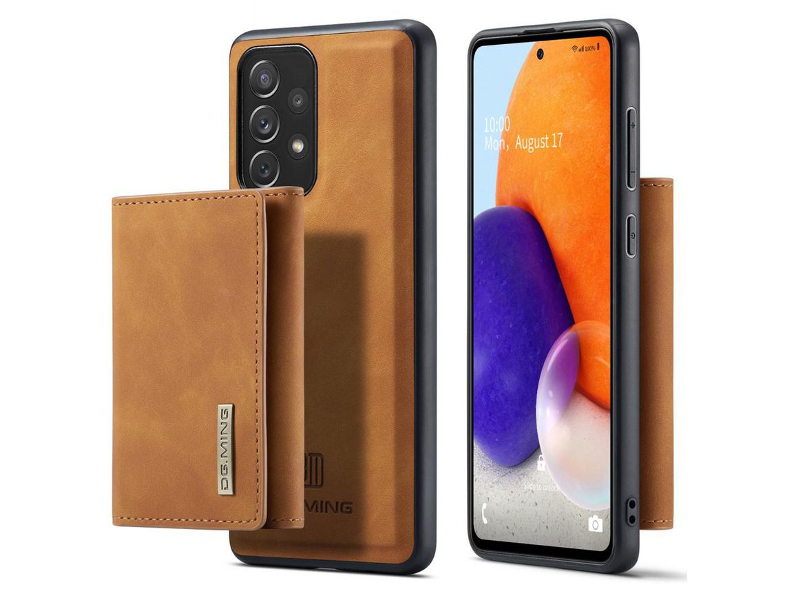 Capa para Samsung Galaxy A73 5G (PU - Castanho)