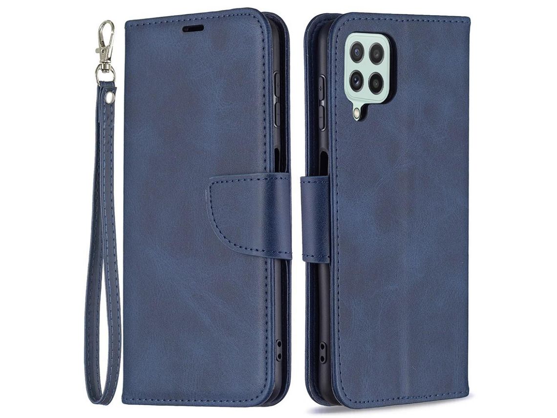Capa para Samsung Galaxy A22 4G Eu Version (PU, TPU - Azul)
