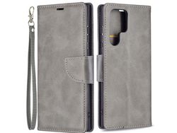 Capa para Samsung Galaxy S22 Ultra (Pu - Cinzento)