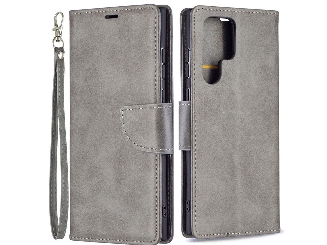 Capa para Samsung Galaxy S22 Ultra (Pu - Cinzento)
