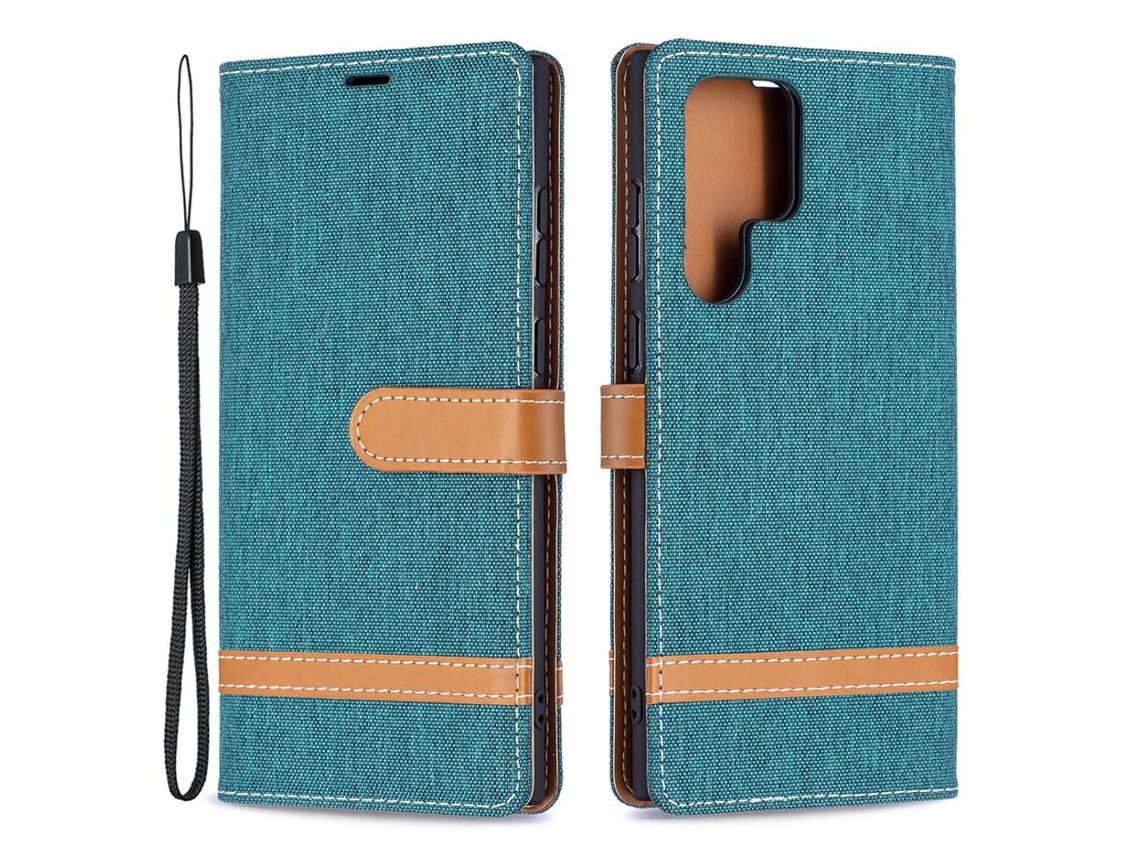 Capa para Samsung Galaxy S22 Ultra (PU - Verde)
