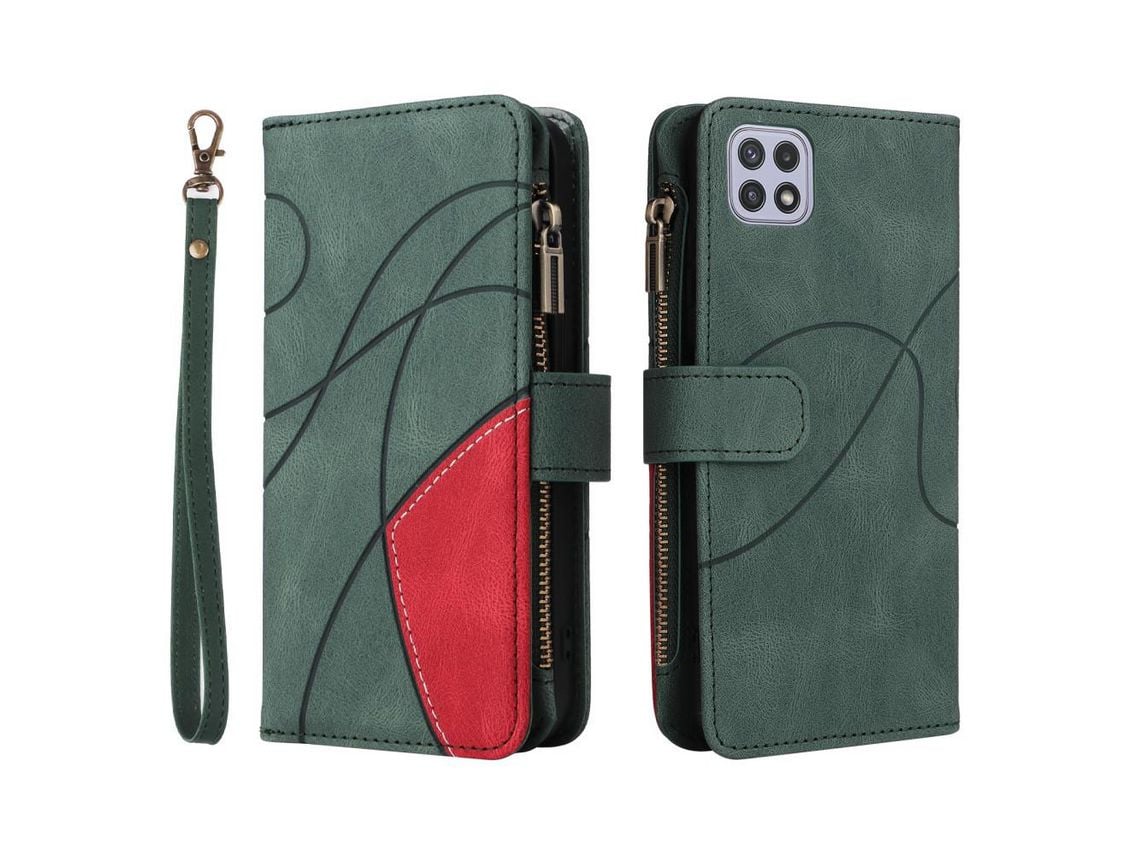 Capa para Samsung Galaxy A22 5G Eu Version (PU - Verde)