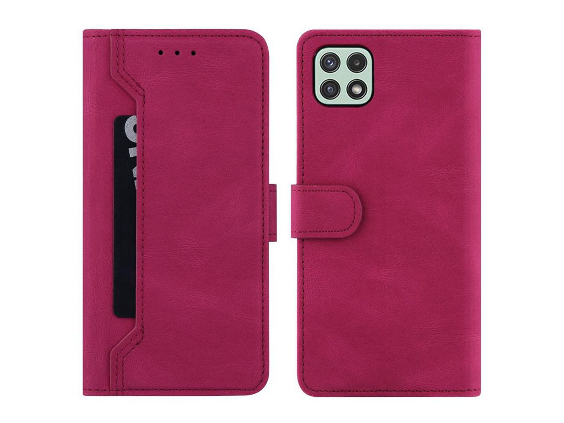 Capa para Samsung Galaxy A22 5G Eu Version (PU, TPU - Rosa)