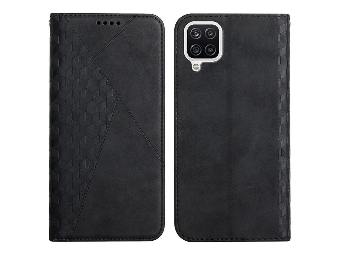 Capa para Samsung Galaxy A22 4G Eu Version (PU, TPU - Preto)
