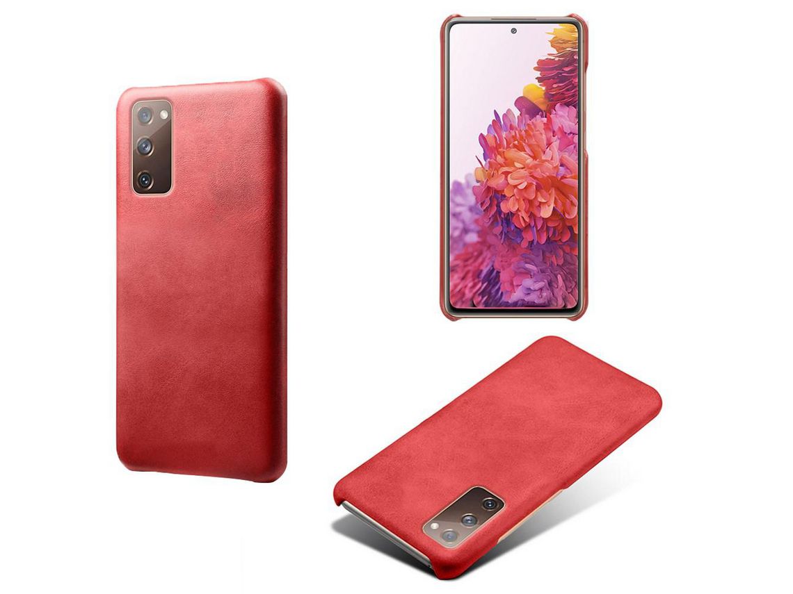 Capa para Samsung Galaxy S20 Fe- S20 Fe 5G (TPU, PU - Vermelho)