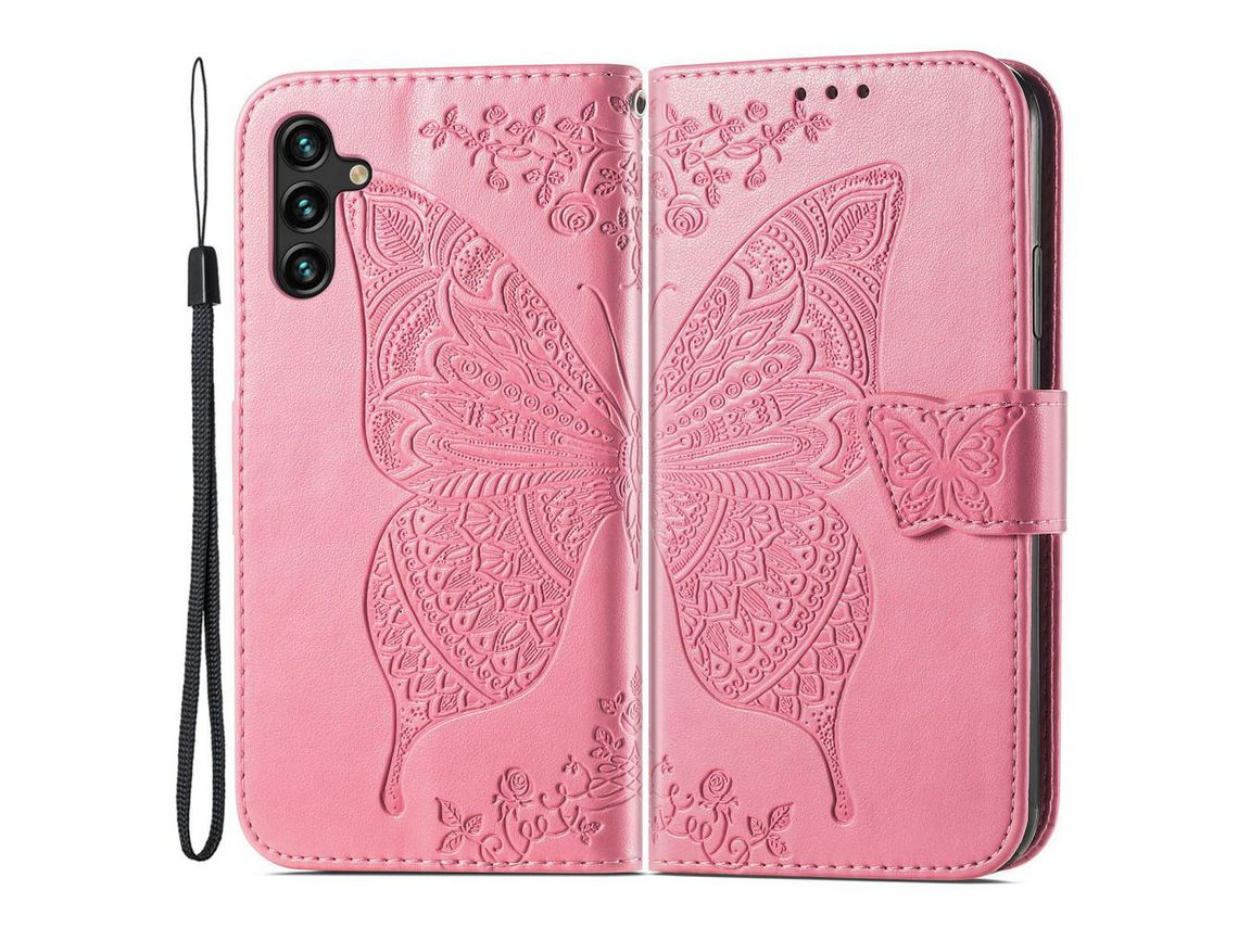 Capa para Samsung Galaxy A13 5G (PU - Rosa)