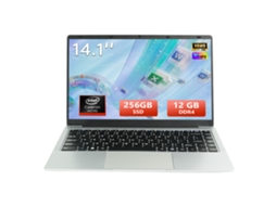 Computador Portátil Lpnawz 14.1" Fhd Ips Intel Pentium N3710 12gb Ram 256gb Ssd Ddr4 M.2 Windows 10 Pro Wifi Intel Hd Graphics Bateria De 5000 Mah