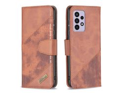 Capa para Samsung Galaxy A33 5G (PU - Castanho)