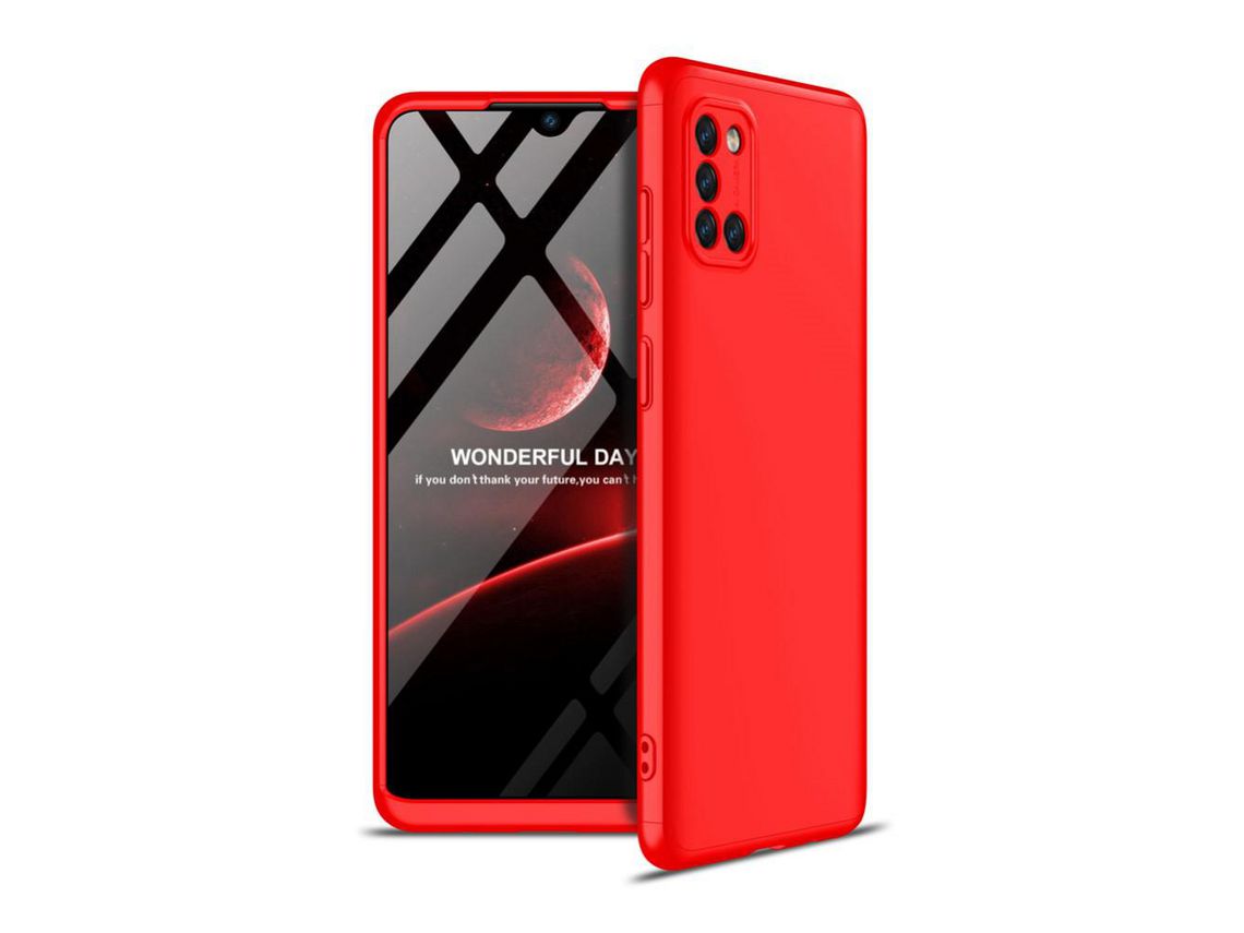 Capa para Samsung Galaxy A31 (TPU - Vermelho)