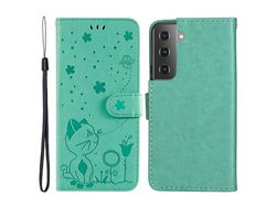 Capa para Samsung Galaxy S22 (PU - Verde)