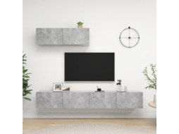 Vidaxl Móveis De Tv 3 Pcs Derivados Madeira Cinzento Cimento