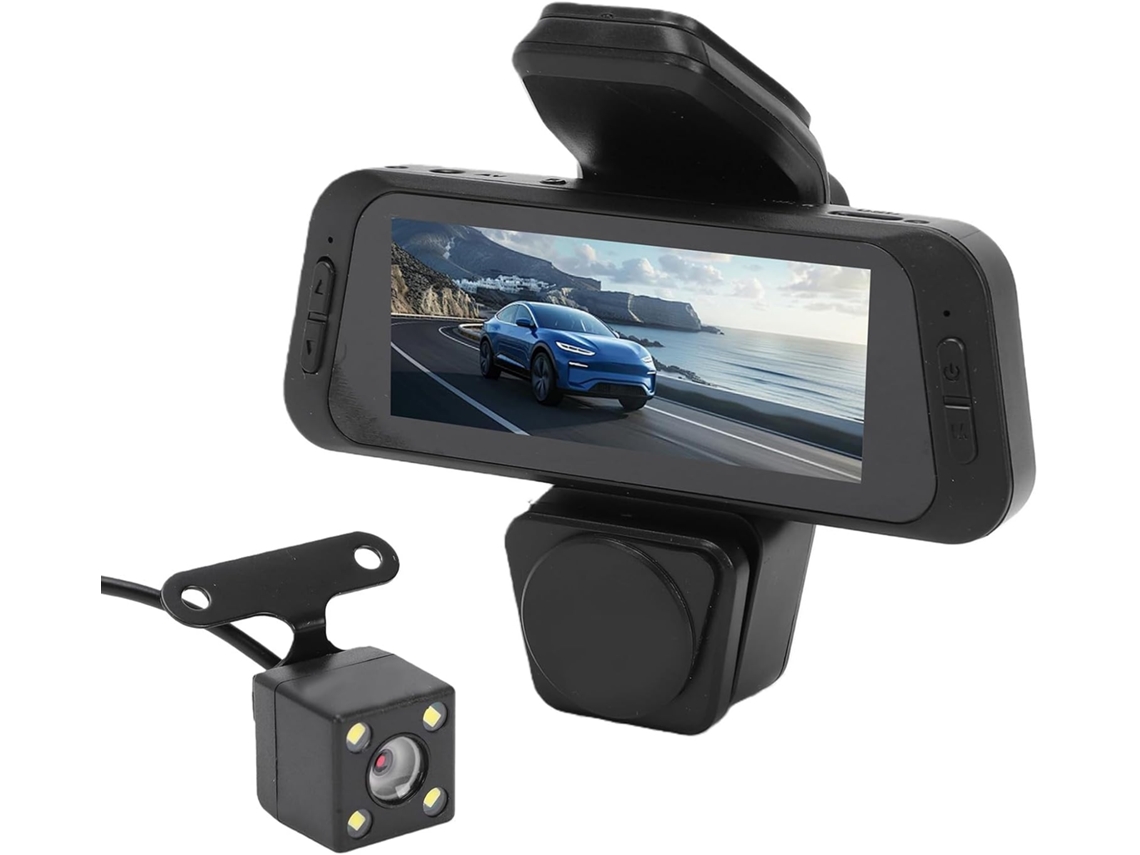 Luqeeg Câmera De Quadro Borda Avançada E Traseira, 3 Objetos 1080p Hd, Visualização Em 360 Graus, Gravação