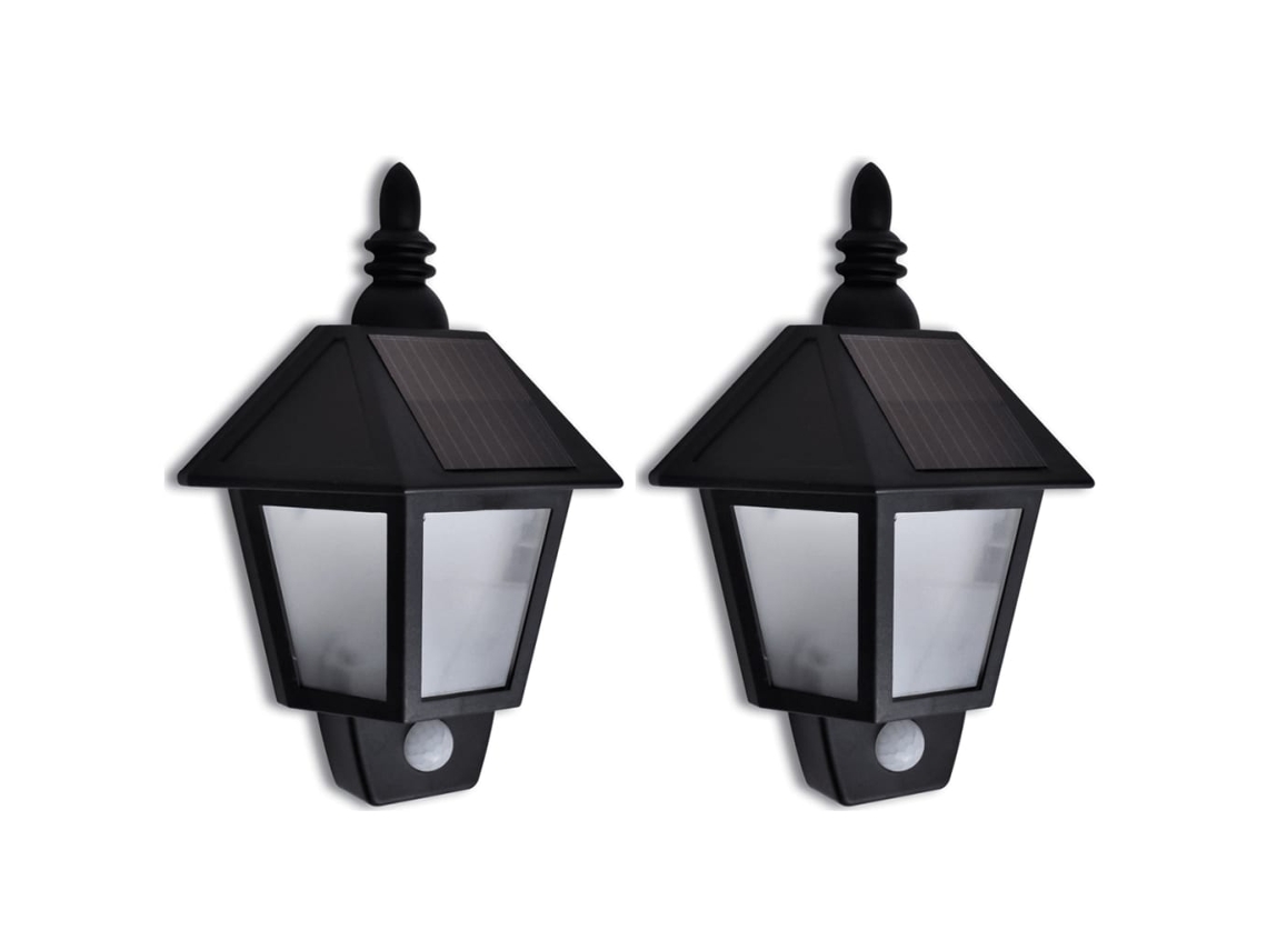 Candeeiro Solar De Parede Com Sensor De Movimento 2 Pcs
