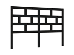 Cabeceira de Cama 146x4x100 Cm Pinho Maciço Marrom MAISON EXCLUSIVE