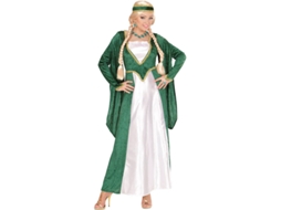Fato de Mulher WIDMANN Rainha Da Renascença de Veludo Verde (Tam.: S)