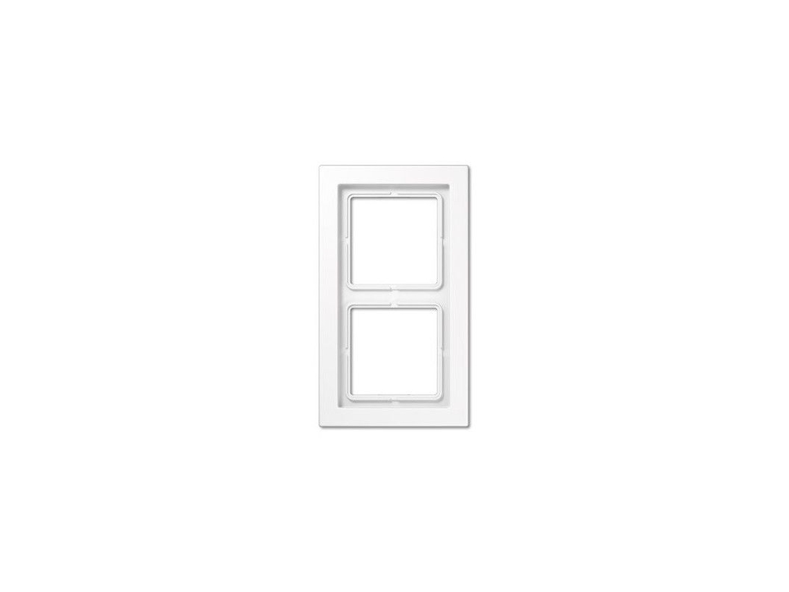 Moldura 2 Elementos Brancos Ls Design Jung Lsd 982 Ww (11mm)