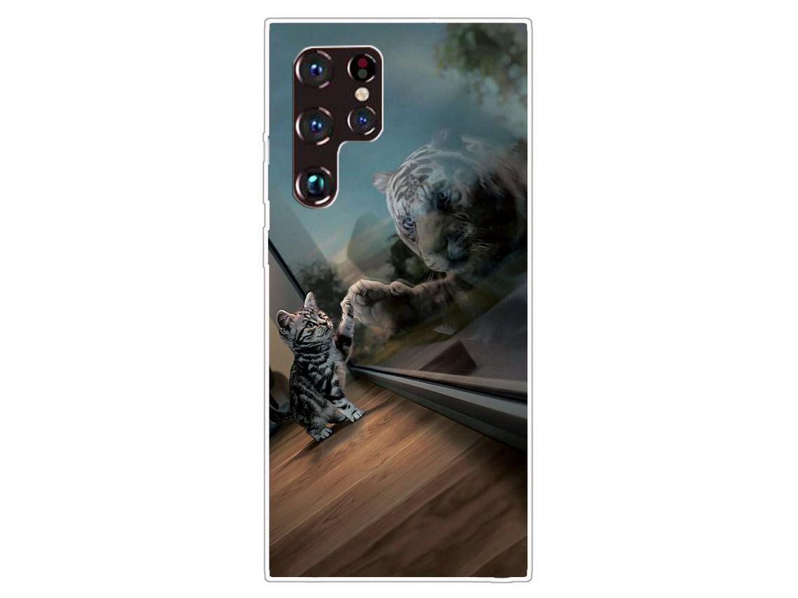 Capa para Samsung Galaxy S22 Ultra (TPU e PU - Multicor)