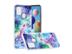 Capa para Samsung Galaxy A21S (TPU e PU - Multicor)