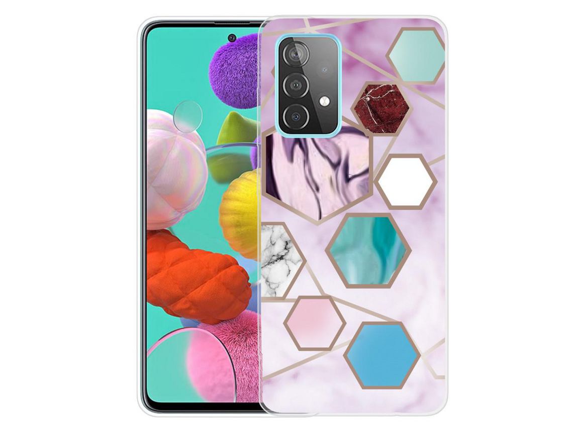 Capa para Samsung Galaxy A73 5G (TPU e PU - Multicor)