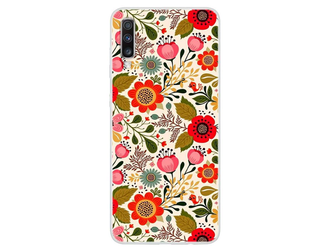 Capa para Samsung Galaxy A70 (TPU e PU - Multicor)