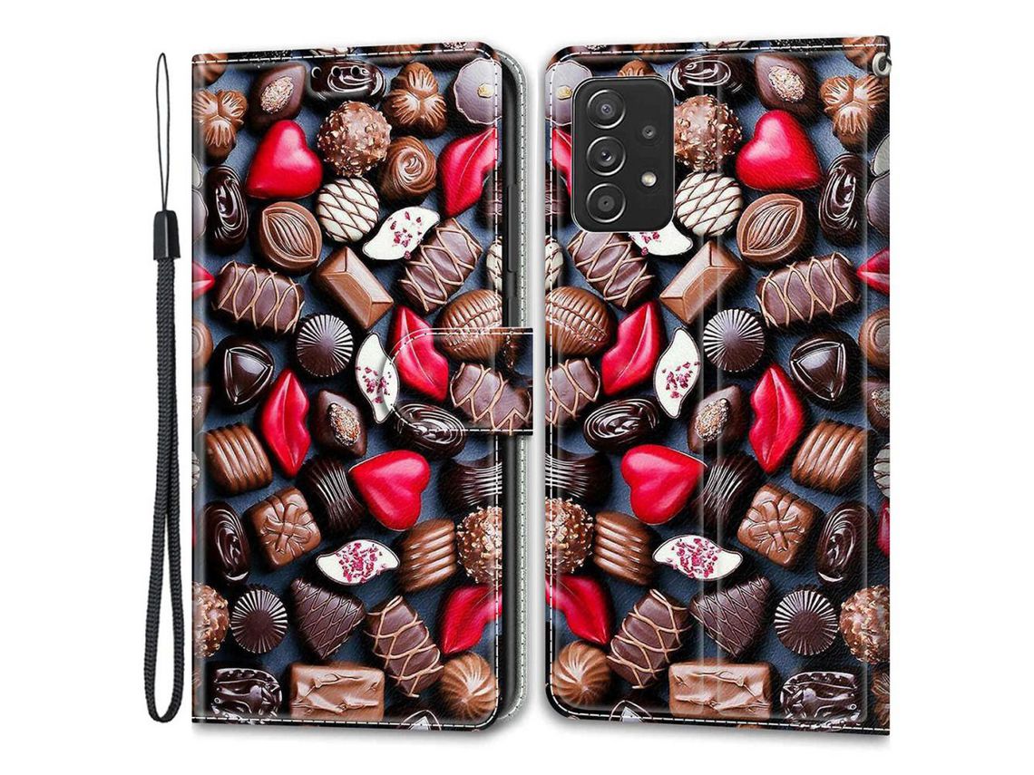 Capa para Samsung Galaxy A53 5G (TPU e PU - Multicor)