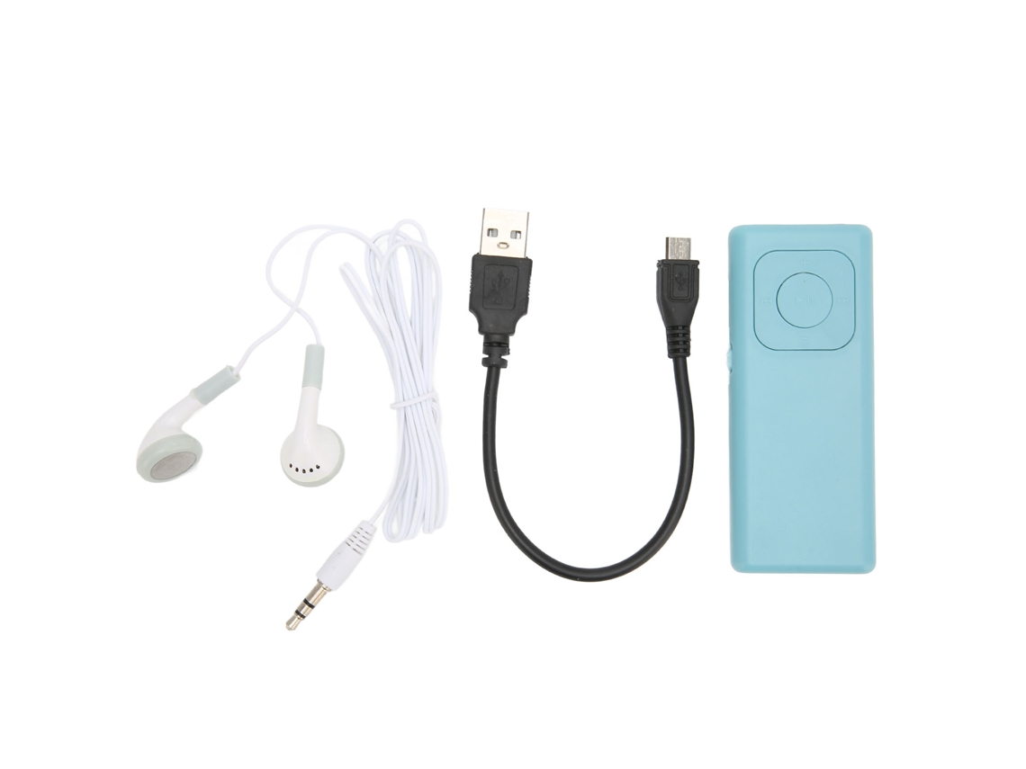 Reprodutor Mp3 Com Som Lossless Suporta Cartão De Memória 64g Portátil Pequeno Para Estudantes Viagem Trabalho Azul