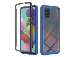 Capa e Tpu Híbrido Azul Escuro para Samsung Galaxy A51 4G Sm-A515