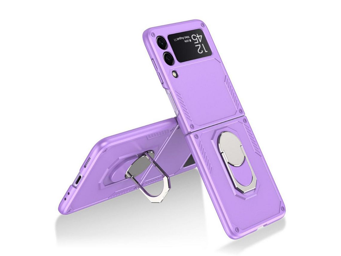 Capa e Tpu Gkk com Muleta Roxo para Galaxy Z Flip3 5G