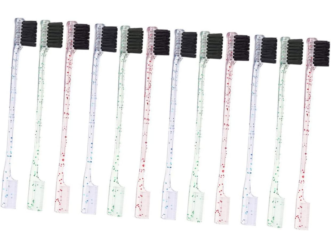 Conjunto De 12 Pincéis Para Sobrancelhas, Material Resistente