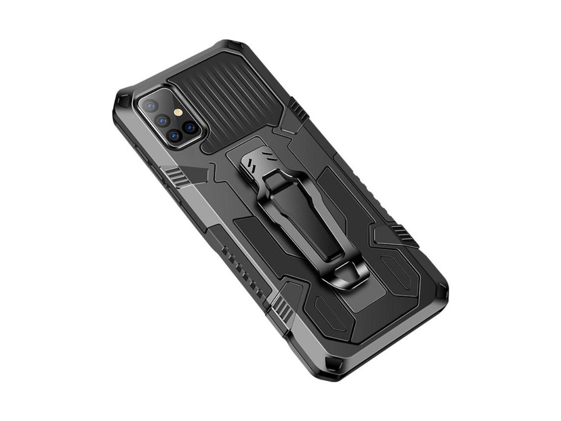 Capa e Tpu com Muleta Preto para Samsung Galaxy A51 Sm-A515
