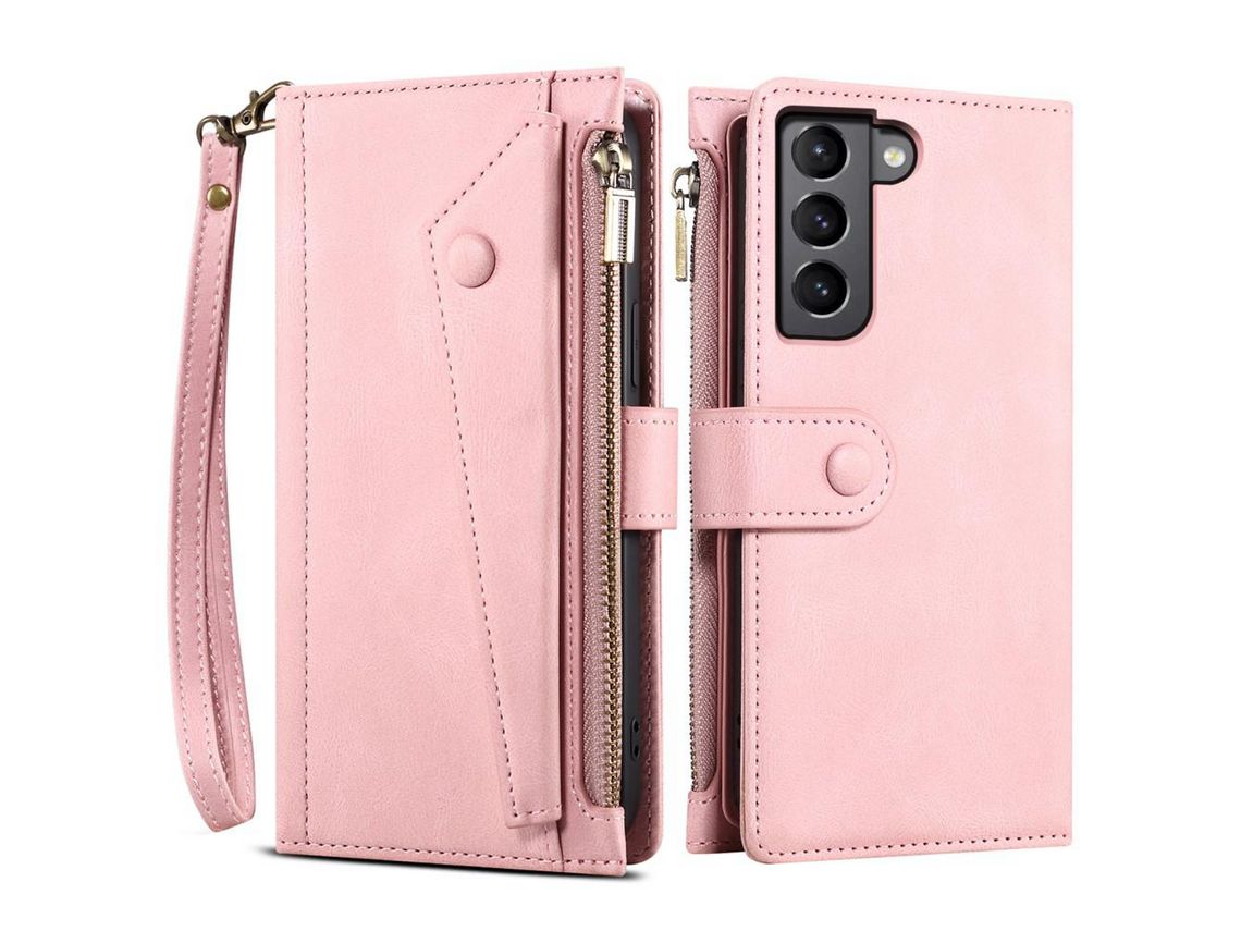 Capa Multifuncional com Apoio Rosa para Samsung Galaxy S22 5G