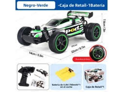 (verde) Carro De Controle Remoto De Alta Velocidade Em Escala 1:20, 20 Km/h, Carro De Corrida Infantil Com Controle Remoto.