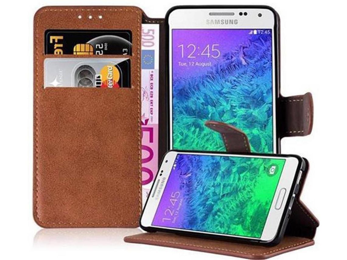 Capa para Samsung Galaxy ALPHA Castanho