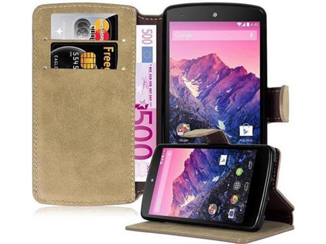 Capa para LG NEXUS 5 CADORABO Castanho