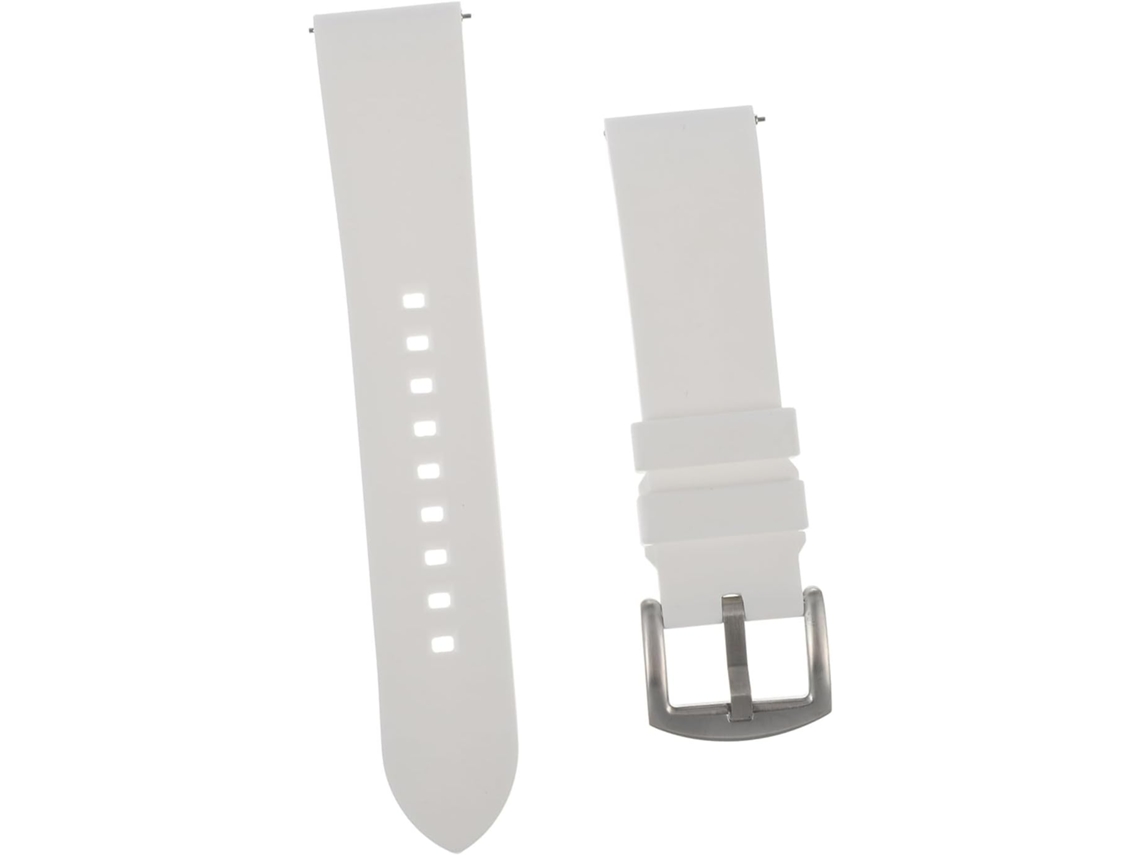 Pulseira De Silicone Branca Para Relógio, Resistente E Durável. Gokoco