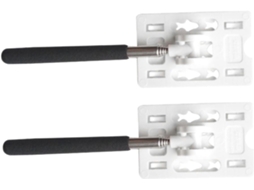 Suporte Para Veículo Pedágio Etiqueta Em Aço Inoxidável 304 E Abs, Conjunto Com 2 Peças.