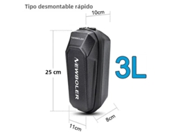 (3l) Nova Bolsa Para Guidão De Patinete Elétrico - Grande Capacidade, Impermeável E Universal